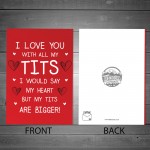 FUNNY Husband Boyfriend Anniversary Card Rude Card For Him