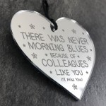 Leaving Gift For Colleague Mirror Acrylic Heart New Job Gifts