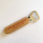 1 Year Together Anniversary Gift Personalised Bottle Opener