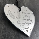 Memorial Gift For Dad Mum Nan Grandad Engraved Heart Angel