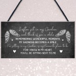 Garden Plaque Hanging Shed Sign Mum Nan Grandad Memorial Family