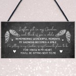 Garden Plaque Hanging Shed Sign Mum Nan Grandad Memorial Family