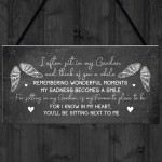 Garden Plaque Hanging Shed Sign Mum Nan Grandad Memorial Family