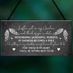 Garden Plaque Hanging Shed Sign Mum Nan Grandad Memorial Family