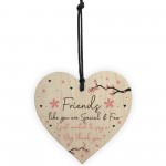 Friendship Gift Wood Heart Best Friend Gift Birthday Gift