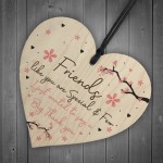 Friendship Gift Wood Heart Best Friend Gift Birthday Gift