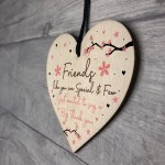 Friendship Gift Wood Heart Best Friend Gift Birthday Gift