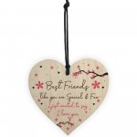 Best Friends Gift Wood Heart Friendship Gift Birthday Gift