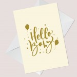 Hello Baby Card Baby Shower Card New Baby Boy Girl Card Parent