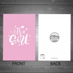New Baby Girl Card Congratulations Parents It's a Girl Card