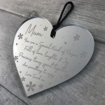 Personalised Special Mum Gift Daughter Son Gift Acrylic Heart