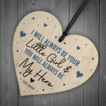 PERSONALISED Daddy Daughter Gift Little Girl Gift Wood Heart