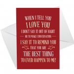 Anniversary Card For Boyfriend Girlfriend Husband Love Quote