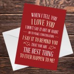 Anniversary Card For Boyfriend Girlfriend Husband Love Quote