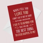 Anniversary Card For Boyfriend Girlfriend Husband Love Quote