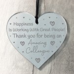 Thank You Gift For Colleague Best Friend Acrylic Heart Birthday