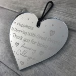 Thank You Gift For Colleague Best Friend Acrylic Heart Birthday
