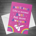 Novelty Card For Auntie Birthday Christmas A6 Card Auntie Card