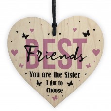 Best Friend Gift Novelty Wood Heart Birthday Christmas Gift