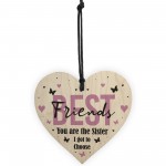 Best Friend Gift Novelty Wood Heart Birthday Christmas Gift