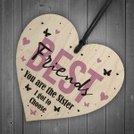Best Friend Gift Novelty Wood Heart Birthday Christmas Gift