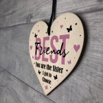 Best Friend Gift Novelty Wood Heart Birthday Christmas Gift