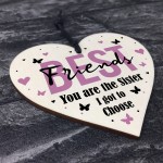 Best Friend Gift Novelty Wood Heart Birthday Christmas Gift