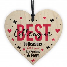 Novelty Best Colleague Gift Hanging Heart Birthday Christmas