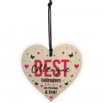 Novelty Best Colleague Gift Hanging Heart Birthday Christmas