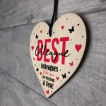 Novelty Best Colleague Gift Hanging Heart Birthday Christmas
