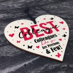 Novelty Best Colleague Gift Hanging Heart Birthday Christmas