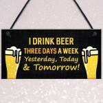 Funny Bar Sign Hanging Wall Sign Man Cave Plaque Gift For Men
