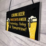 Funny Bar Sign Hanging Wall Sign Man Cave Plaque Gift For Men