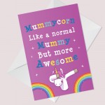 Novelty Card For Mummy Birthday Christmas A6 Card Mummy Card