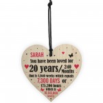 20th Anniversary Gift Personalised Heart Wedding Funny Gift