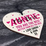 Novelty Auntie Gift Personalised Heart Birthday Christmas