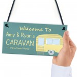 Caravan Door Sign Personalised Hanging Plaque Caravan Accessory