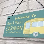 Caravan Door Sign Personalised Hanging Plaque Caravan Accessory