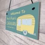 Caravan Door Sign Personalised Hanging Plaque Caravan Accessory