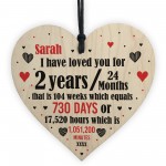 2nd Anniversary Gift Personalised Heart Wedding Gift Funny