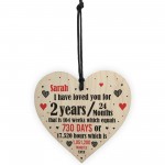 2nd Anniversary Gift Personalised Heart Wedding Gift Funny