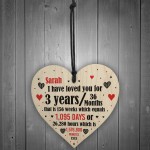 3rd Anniversary Gift Personalised Heart Wedding Funny Gift