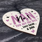 Novelty Nan Gift Personalised Hanging Heart Birthday Christmas