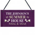 Hanging Summerhouse Sign Garden Plaque Home Decor Family Gift
