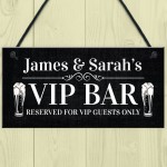 Vip Bar Personalised Hanging Decor Sign For Home Bar Man Cave