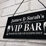 Vip Bar Personalised Hanging Decor Sign For Home Bar Man Cave
