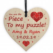 Personalised Anniversary Gift Piece To My Puzzle Husband Wife