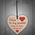 Personalised Anniversary Gift Piece To My Puzzle Husband Wife