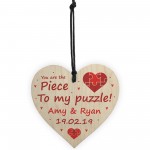 Personalised Anniversary Gift Piece To My Puzzle Husband Wife