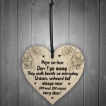 Memorial Hanging Heart Sign Bereavement Remembrance Poem Mum Dad